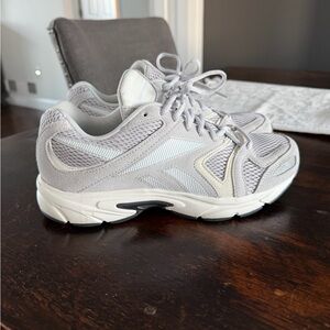 Reebok Women's Gray and White Sneakers